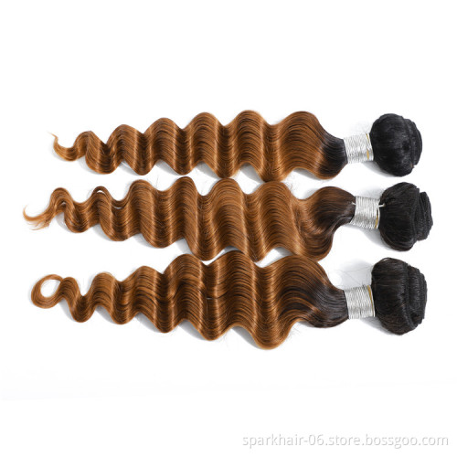 Brazilian Remy Human Hair Weaving Bundle for Women Weave Hair Extension Virgin Human Hair Deep Wave